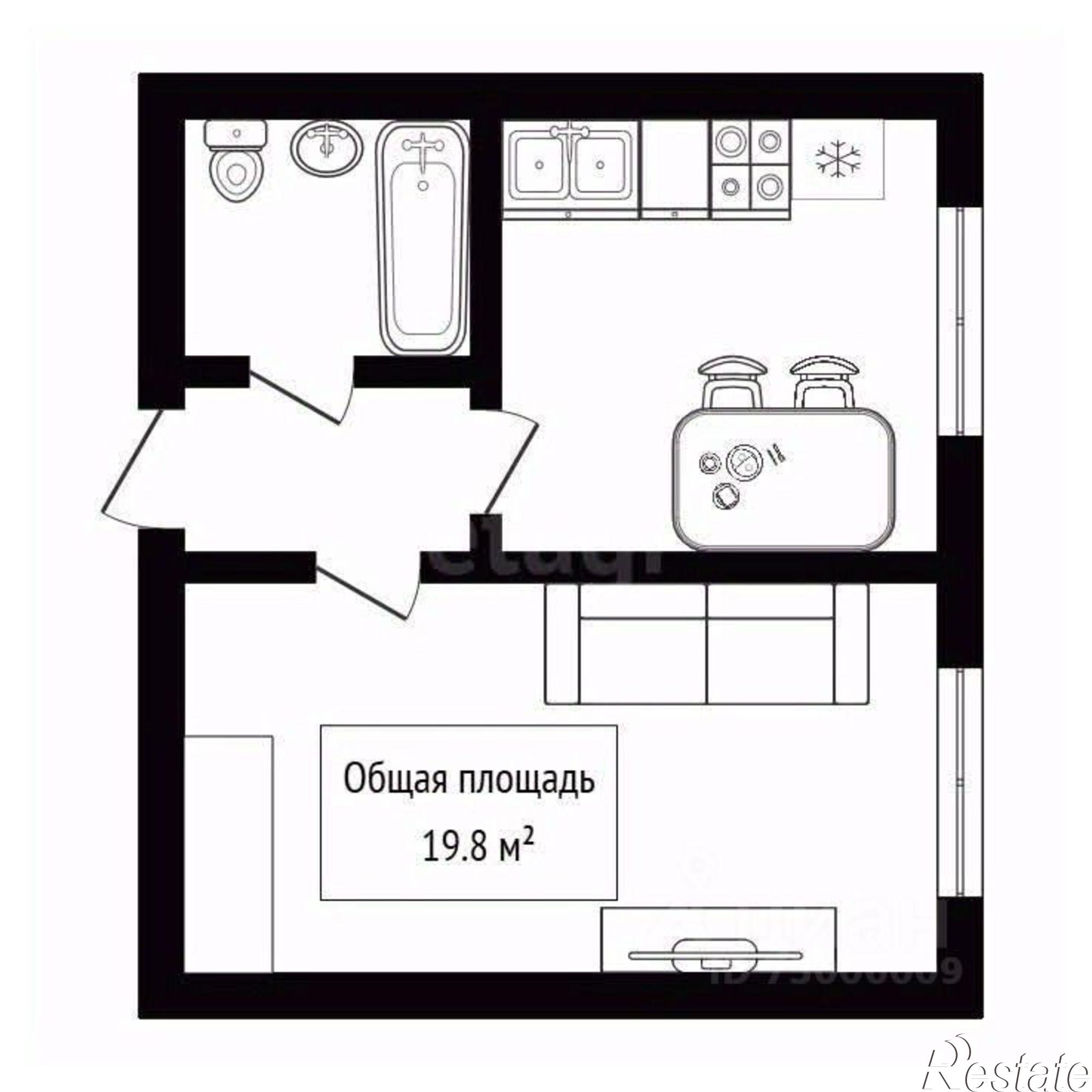 Купить квартиру за 5 100 000 рублей на улица Чорос-Гуркина Г.И., 39/1