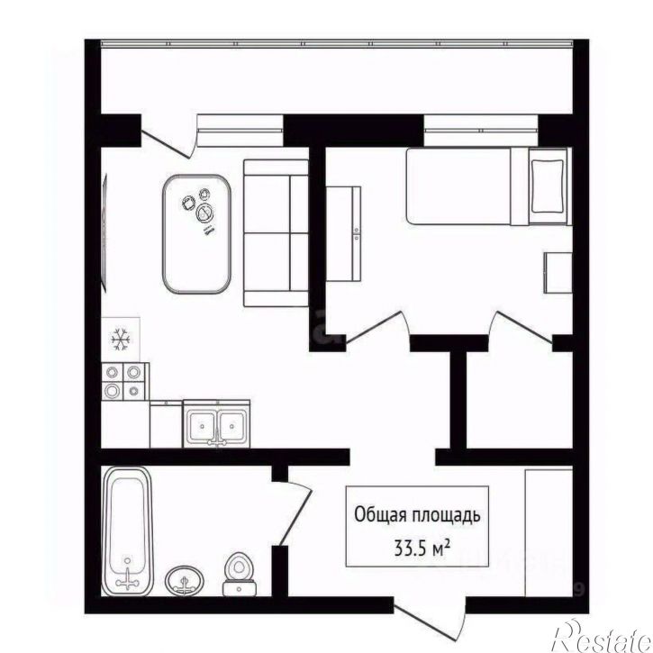 1-комн квартира улица Панфиловцев, 17,  д. 17