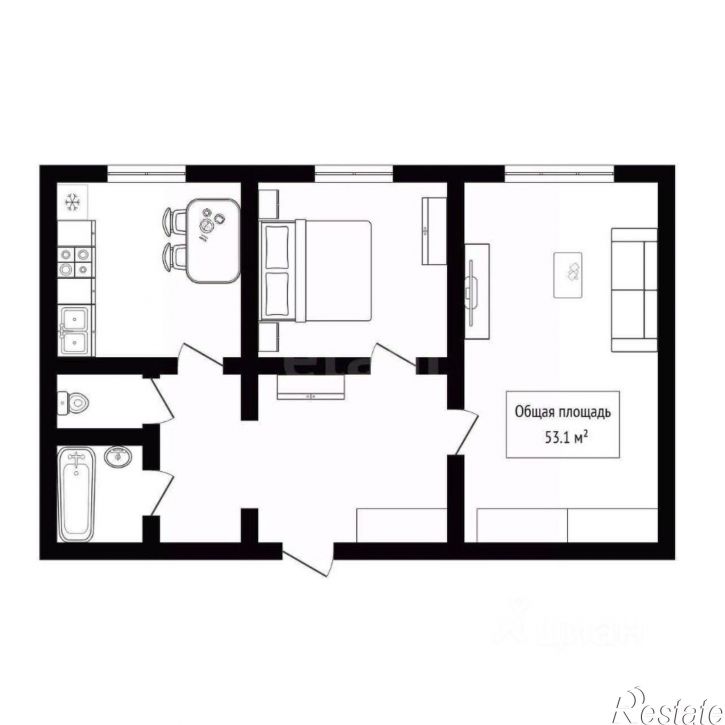 2-комн квартира Коммунистический пр-кт, 88/1,  д. 88/1